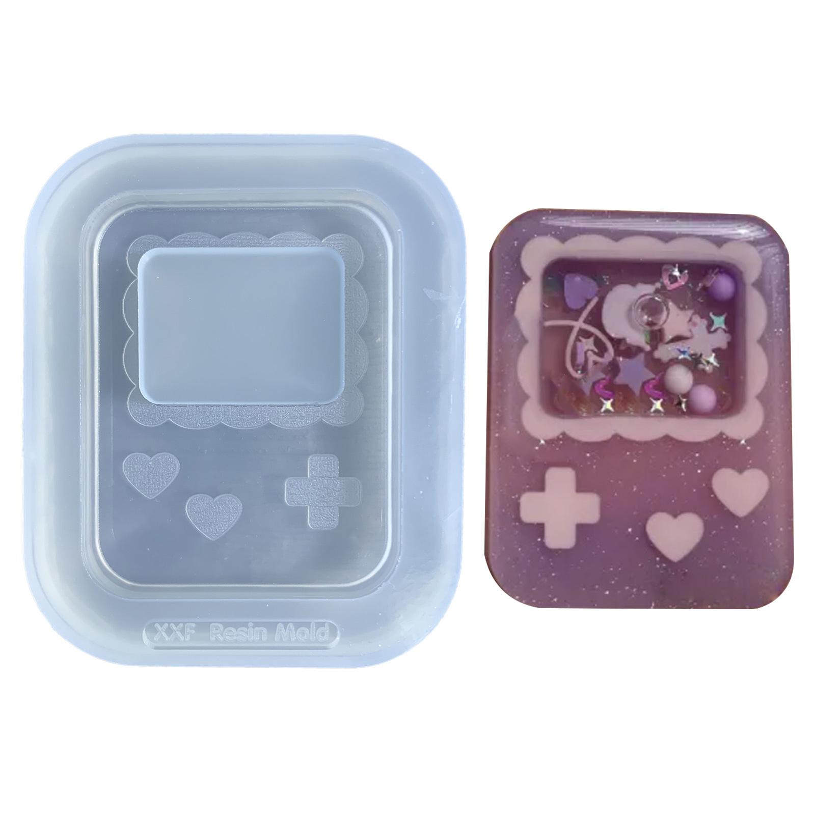 Love Heart Game Console Toy Quicksand Mold Resin Keychain Ornaments Mold Crystal Silicone Mold Epoxy Pendant Crafts Mold 1