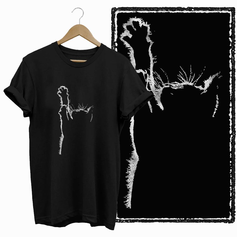 Summer Retro, Simple And Cool Cat Pattern Printed Short-Sleeved Cotton Loose And Breathable Casual Fashion Men's T-Shirt