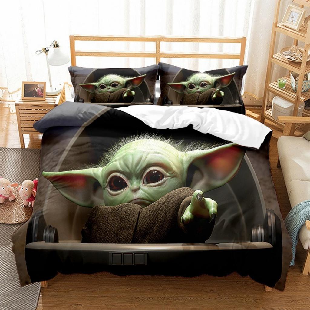Hot Sale Stars Wars Bedding Sets Children's Birthday Gift with Zip Room Decor Teenagers adulte Microfibre 2-3Piece Duvet Cover