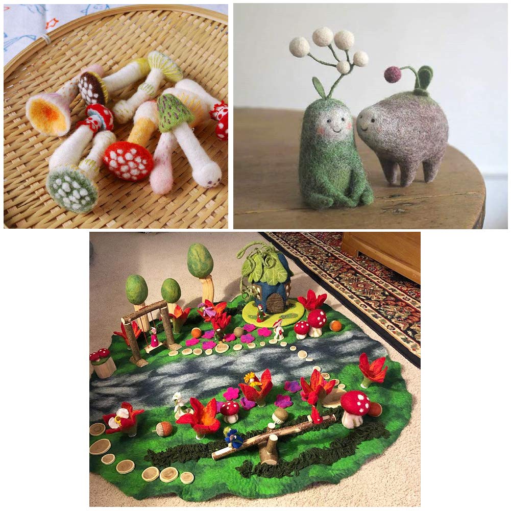 Fenrry 100g Yün Roving İplik Elyaf Roving Yün Üstü Yün Keçe Malzemeleri Saf Yün Kalın İplik Eğirme Kendin Yap El Eğirmesi için