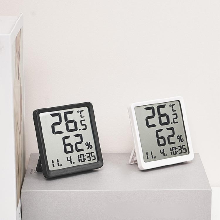 Digital Temperature and Humidity Meter Magnetic and Wall Hanging Support Space Saving for Home Office User Friendly