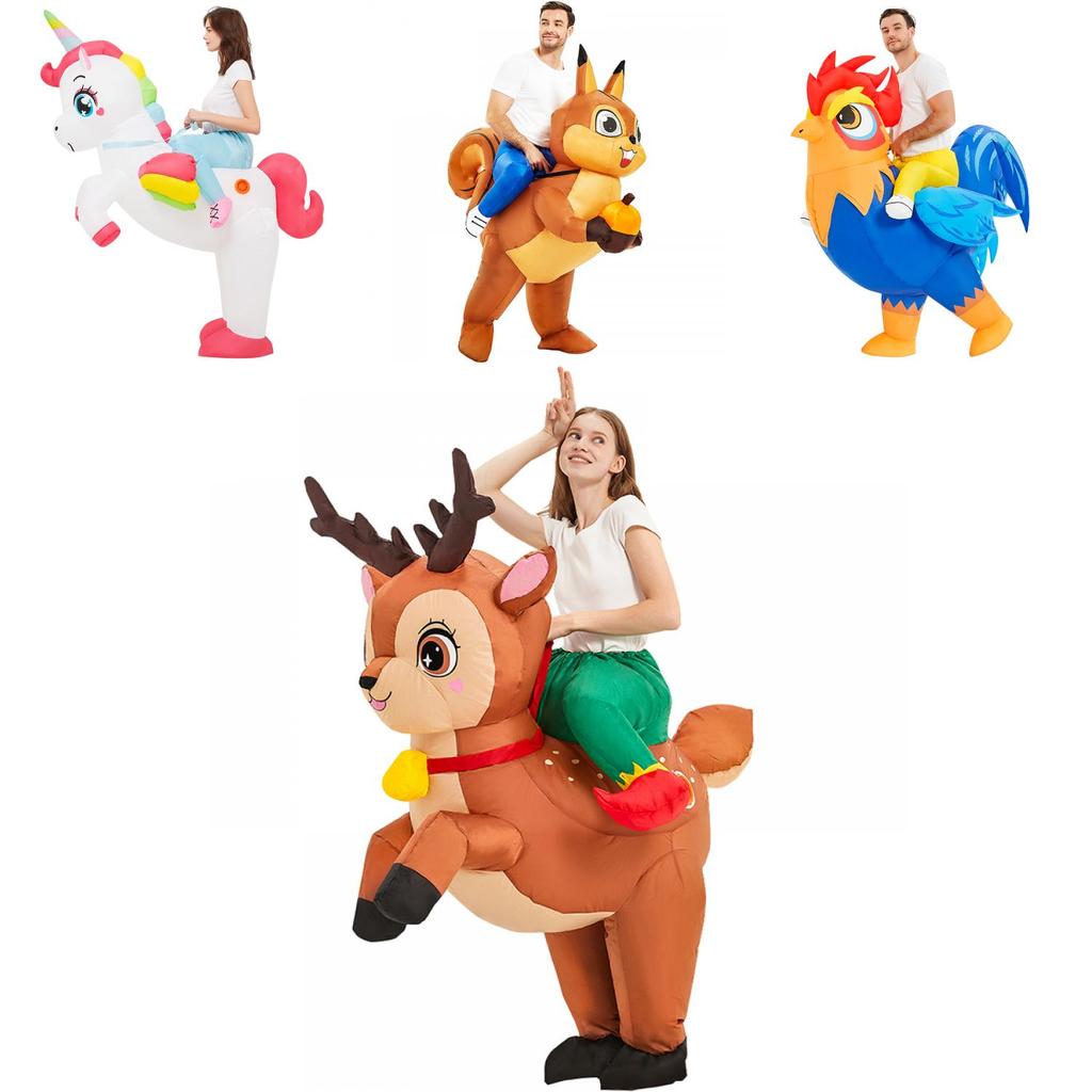 Cartoon Unicorn Squirrel Elk Chicken Costume With Sewing Craft For Childrens Party And Performance