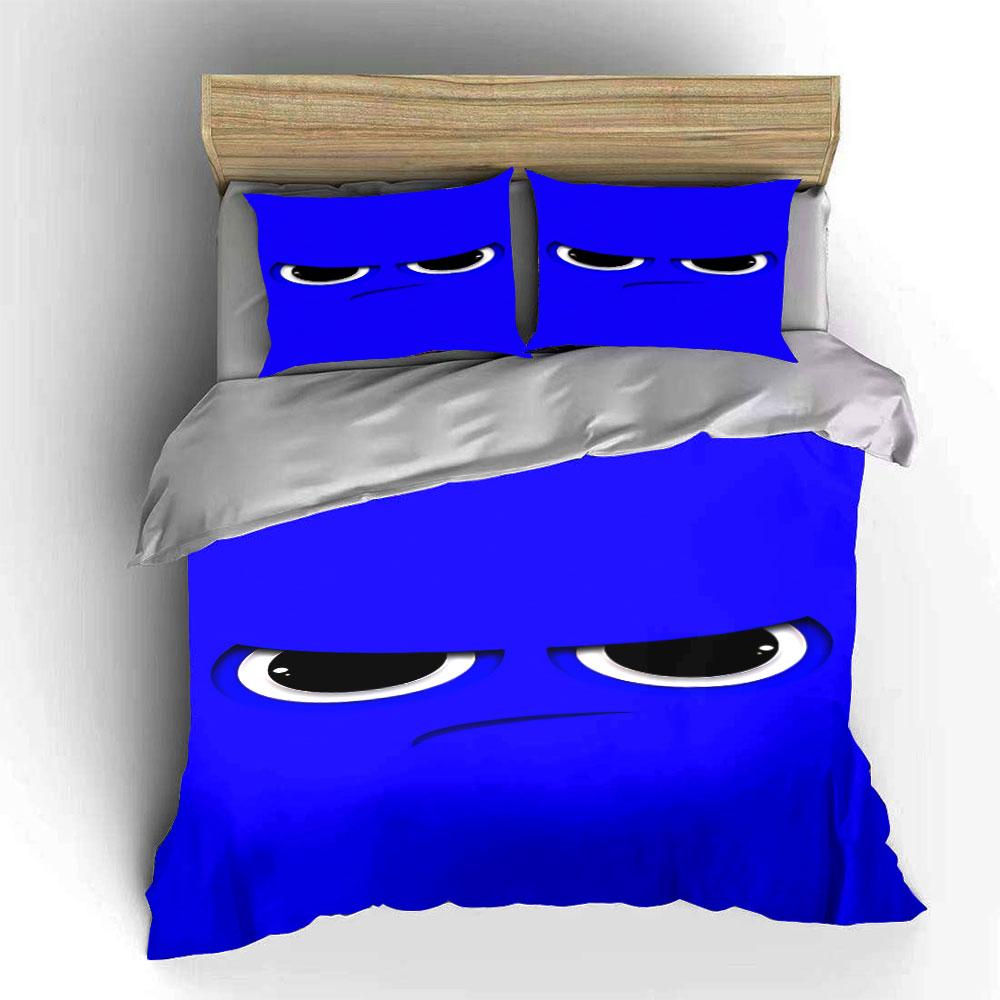 Angry Cartoon Eyes Motif. Bedding Sets Duvet Cover Sets Duvet Covers Pillowcases(1 * Duvet Cover 2 * Pillowcases Without Duvet Insert)