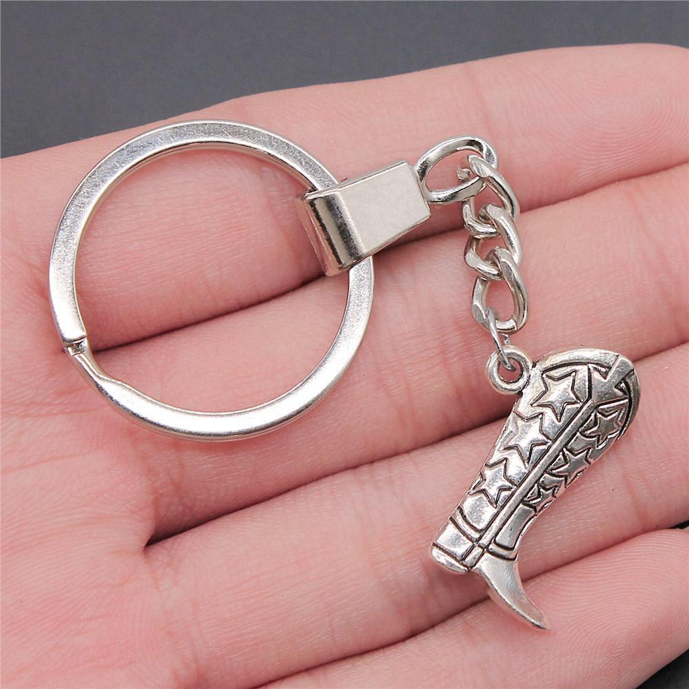 Punk Airplane Gear Steampunk Themed Antique Bronze Metal Keychain with 30mm Ring for Boys Bag Charm