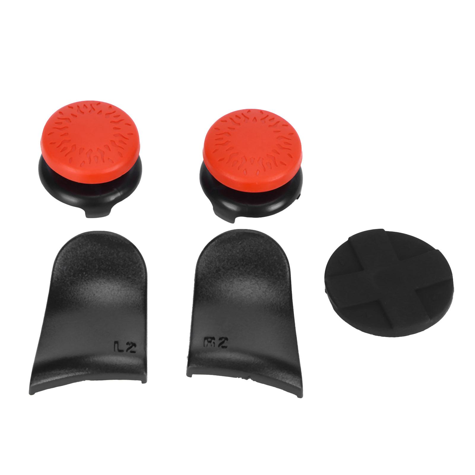 

5in 1 Thumb Stick Grip Key Cap Joystick Cover L2 R2 Trigger Extender for PS5 Controller Rouge красный