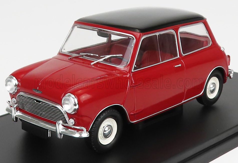 Austin Mini Cooper Miniature Car 1/24 Cooper 1967 (Red/Black) Blister Pack Item