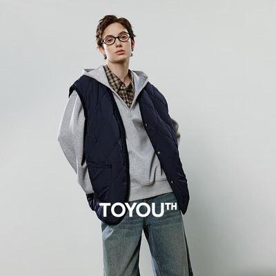 Chuyu Women's Retro Quilted Padded Workwear Vest