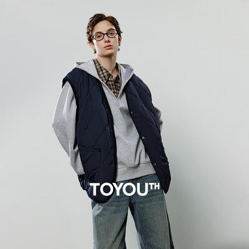 

Chuyu Women s Retro Rhombic Warm Cotton Vest L