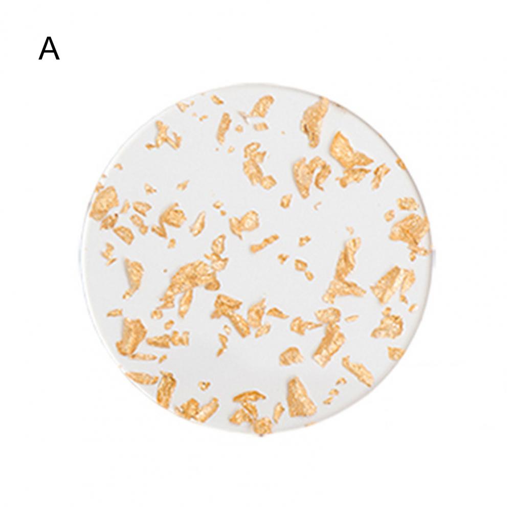 Gold Foil Decor Cup Mat Heat Insulation Cup Pad Non-Slip Tea Cup Mat Dining Table Cup Coaster Drink Cup Mat Tea Coasters