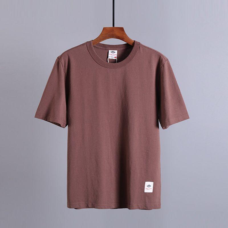 Exported to Japan Export Balance Cargo with Logo Cut off Big Sale Men Summer Factory Original Order Print Pure Cotton Pullover Short Sleeve T-shirt