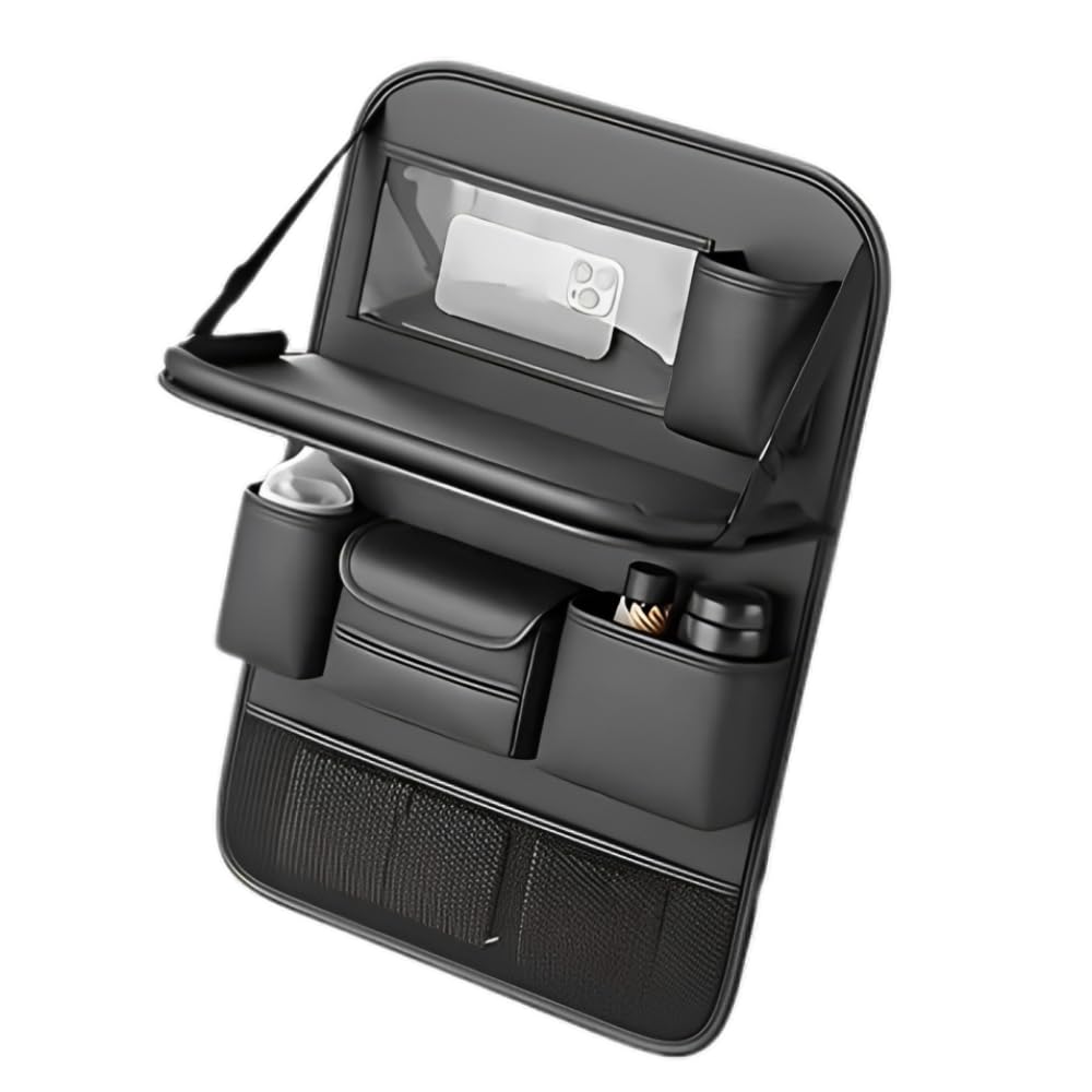 

Seizar Карман на спинку сиденья для спинки сиденья Легкий Большой Удобный для семьи Карман, Сиденья, Установка, Вместимость, Водонепроницаемый, Хранение, Вождение, чёрный