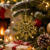 Lightweight Christmas Tree Snowflake Decor 3Pcs Snowflakes Ornaments, 10cm Glitter Hanging Plastic Holiday Home Decorations for Winter Wonderland