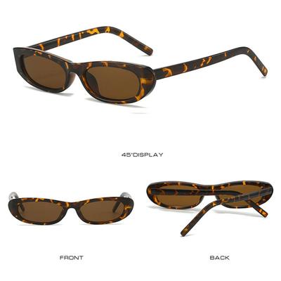2025 Trend Retro Cat Eye Sunglasses Fashion Small Frame Women's Oval Sun Glasses UV400 Eyewear for Women