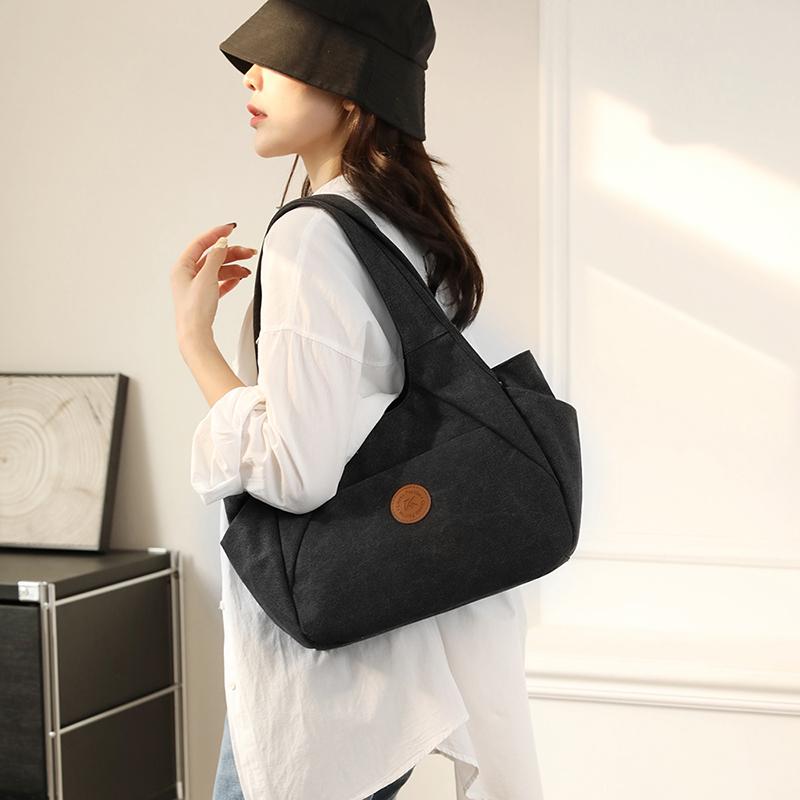 Velkokapacitní plátěná taška Tote Bag Dámská taška Kabelka