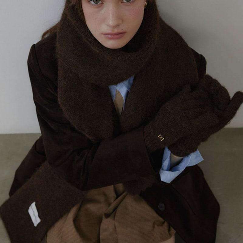 

ЛЮБИ МЕНЯ МОНСТР [2 НАБОРА] Мягкий зимний шарф и перчатки (L244MST010) BROWN