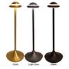 UFO Metal LED Table Lamp Rechargeable 3 Color Dimming Touch Metal Desk Lamp Bedside Office Study Reading Light