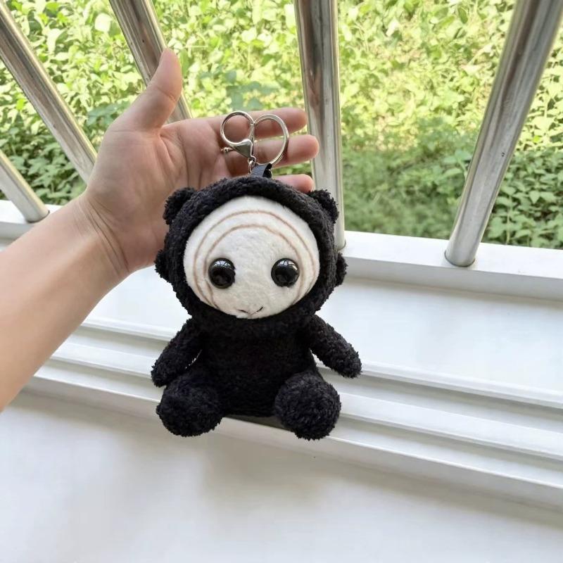 Cute Black Ghost Palace Heebu‑ryeong Plush Pendant Soft Stuffed Doll Bag Hanging Decoration Cute Black Donggung for Party Gift