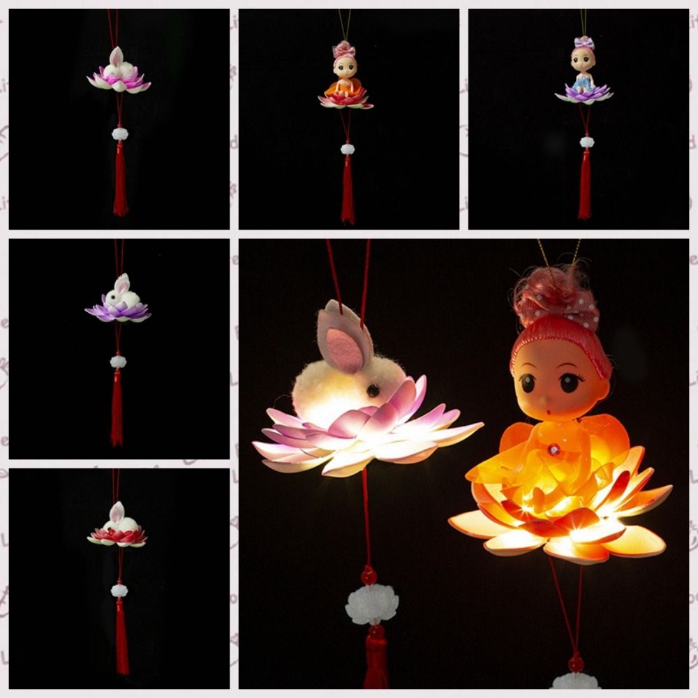 

Luminous Blossom Lotus Flower Lanterns Festival Flower Lantern For MidAutumn Festival