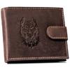 Men's Leather Wallet N992L-CHM-DOG-2-BL BROWN