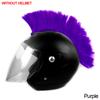 Mohawk Helmet Wig Cuttable Helmet Decorations Wigs Cockscomb Motocross Full Face Off Road Helmet Decoration Hair Sticker