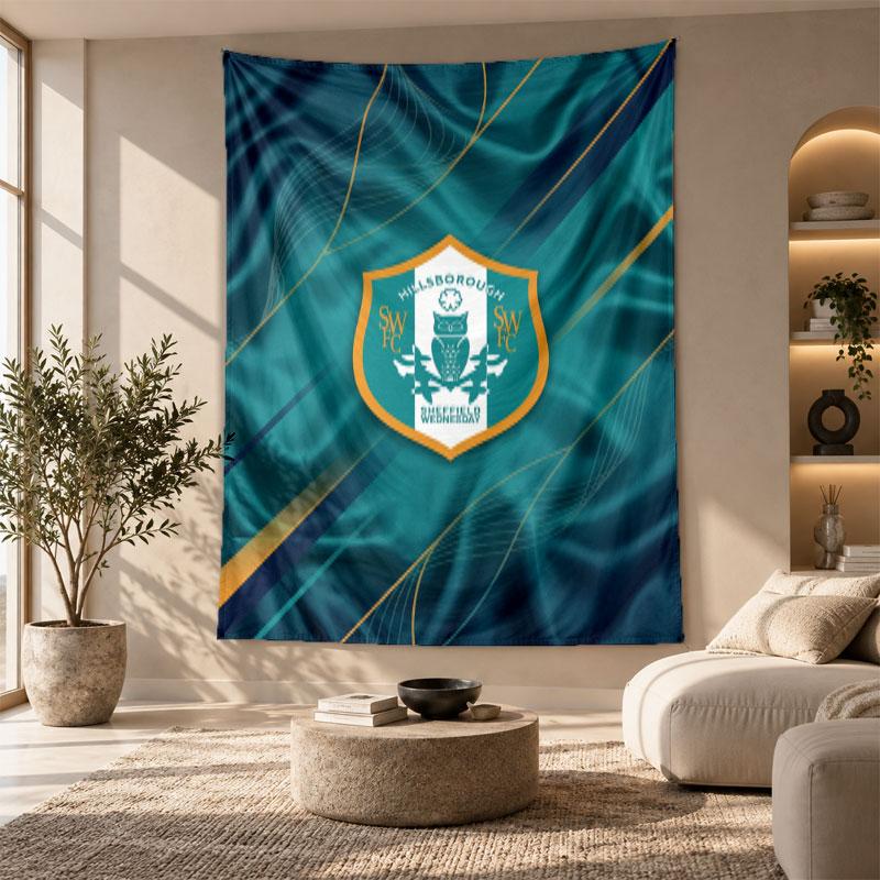Decorative Tapestry,Sheffield Wednesday Printed Wall Art, Lightweight Wall Hanging For Bedroom Background
