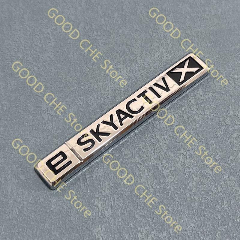 1PC 3D ABS E SKYACTIV X For Mazda 3 CX-30 black Emblem Rear Trunk Script Badge Decal Logo Symbol qdjfz33 9v