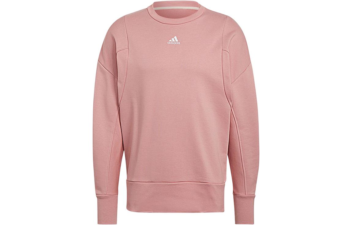 Adidas Sweatshirts Men s Pink Crew Neck Moderate HB0479 L