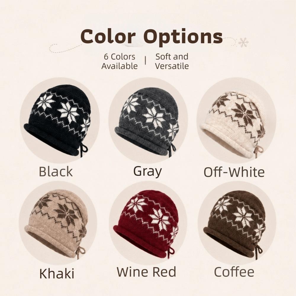 Drawstring Beanies Hat Keep Warm Winter Hat Fashion Skullies Cap  Autumn