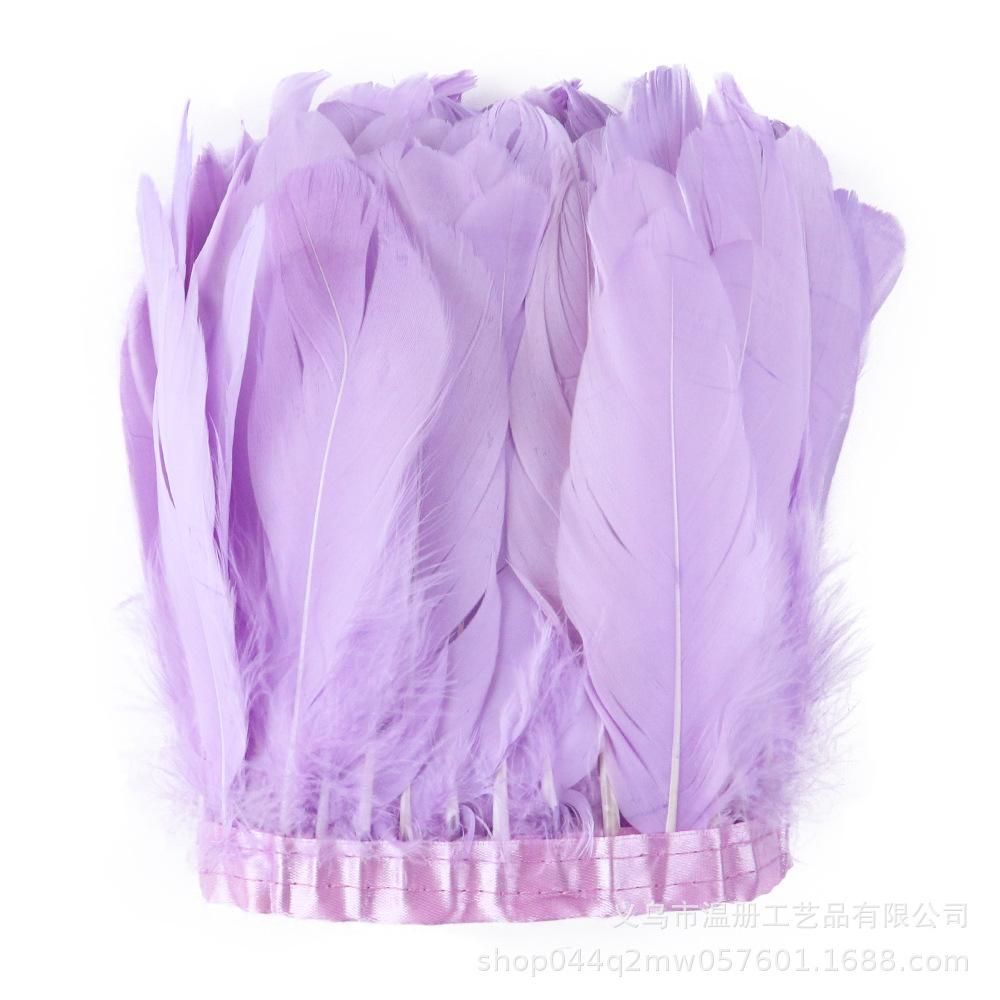 Natural Color Goose Feather Big Floating Cloth Edge Clothing Accessories 2 Meters A Pack Of Feather Cloth Belt Diy New