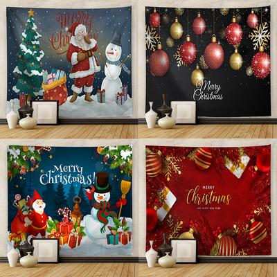 Cross-border Hanging Cloth Foreign Trade Amazon Christmas Printed Tapestry