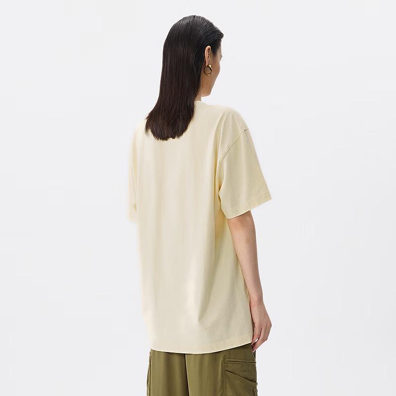JNBY 2025 Summer Loose Fit Graphic Round Neck T-Shirt