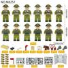 Battle Of Khe Shan M8257 Vietnamese Army Minifigures Children Assemble Small Particles Building Block Toy Accessories Dog Chess