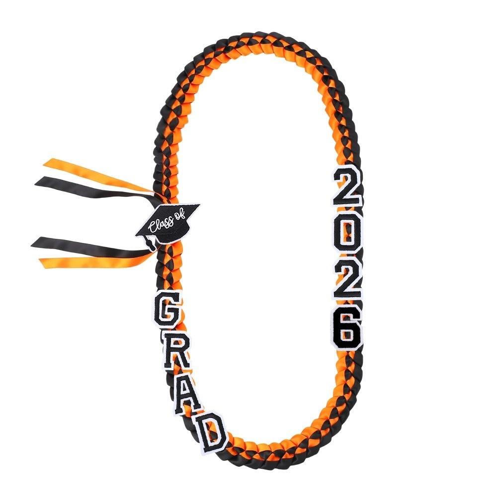 

Double-layered Weaving Graduation Ribbon Lei Senior Year Garland School Spirit Celebration Style 5