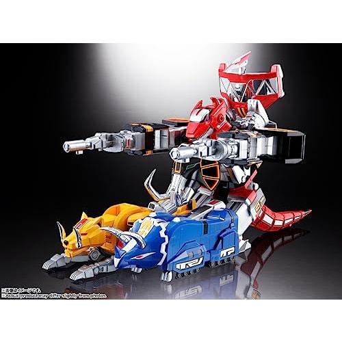 TAMASHII NATIONS Soul of Chogokin Dinosaur Sentai Zyuranger Beast Emperor Daijuujin GX-72 Daijuujin & GX-78 Dragon Caesar, approximately 260mm, ABS &