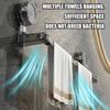 Suction Cup Towel Bar Holder Without Drilling Hole Tower Rack Hanger Shelf Storage Bathroom Towel Rod Bath Kitchen Towel Rail