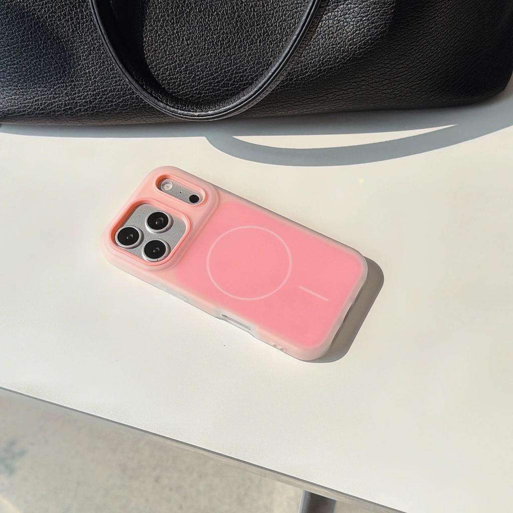 iPhone 17 Pro Max Dual-Color Jelly Protective Case, Apple 16 Magnetic Anti-Drop Cover