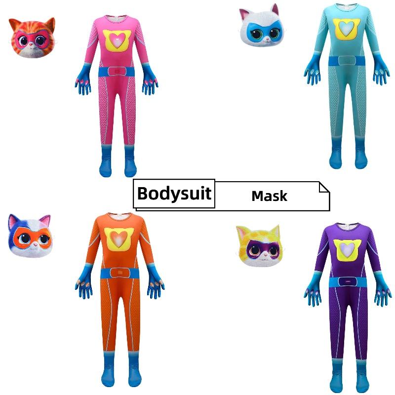 Macacão Fantasia Superkitties para Meninos Para Apresentações 4684