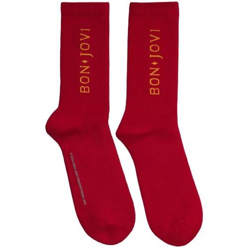 Bon Jovi Unisex skarpetki frotte dla dorosłych z logo