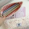 High Quality Sweet Lace Floral Design Pen Bag Large Capacity Multifunctional Stationery Bag Pencil Case Students Supplies