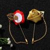 Fashion Brooch Pin Men Wedding Boutonniere Groom Boutonniere Best Man Corsage Rose Flower Brooch