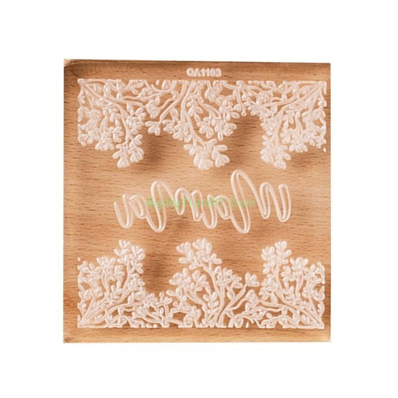 24TE Acrylic Cookie Embosser Mold Mothers' Day Cake Stencil Fondant Stamp Mold