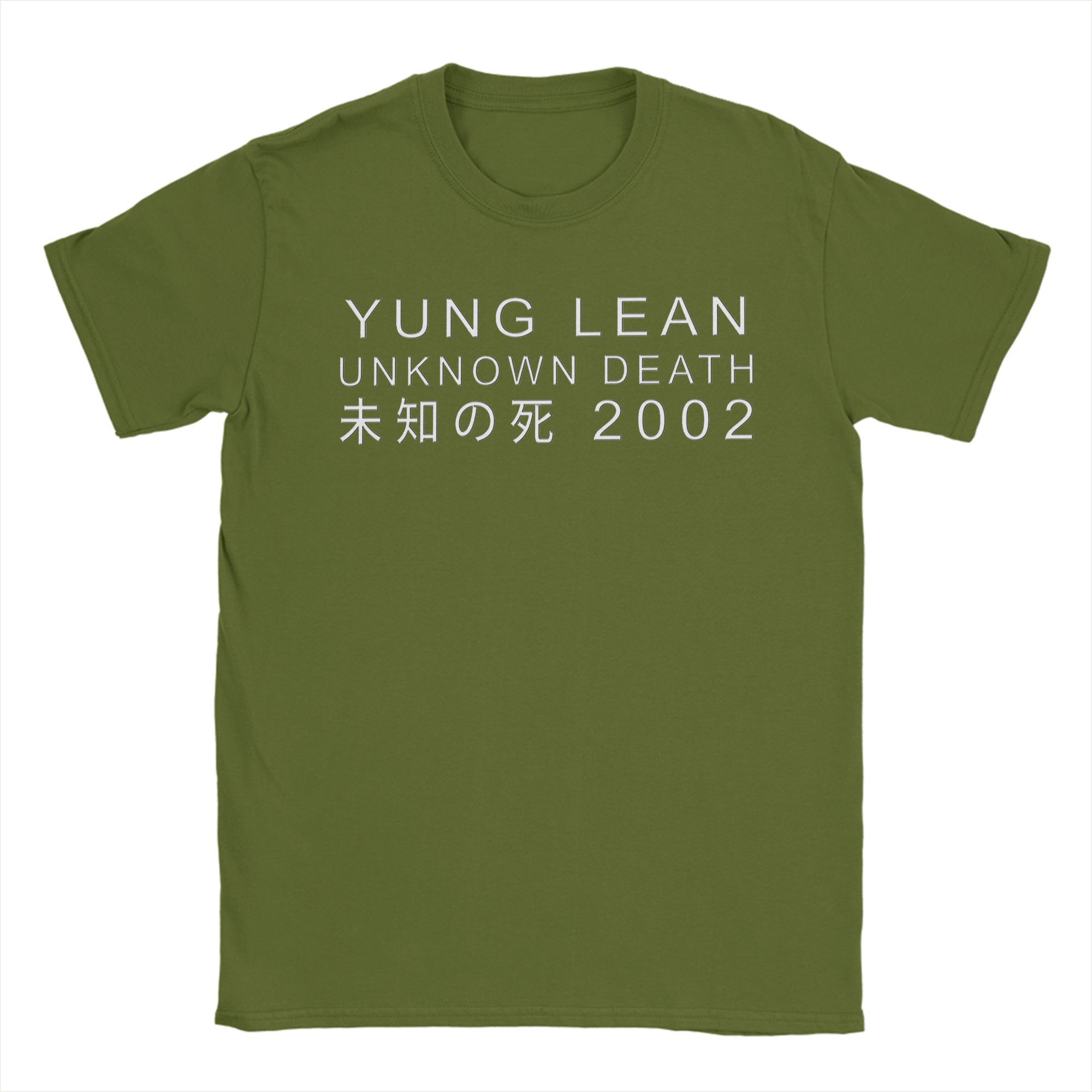 

Yung Lean Unknown Death 2002 Album Tour T-Shirts for Men Round Collar Cotton T Shirt Short Sleeve Tee Shirt Plus Size Clothes 4XL