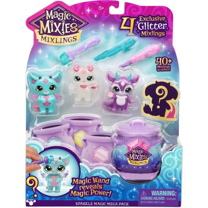 Pack de 4 petits compagnons mystères - moose toys - mixlings - figurines magiques de 6 cm - a partir de 5 ans