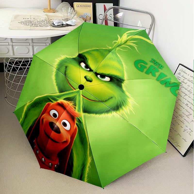 Christmas Comfort Umbrella Folding umbrella, automatic umbrella 8-Frame for Travel, camping Use Gift for Halloween Christmas
