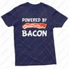 Camiseta Engraçada Alimentada por Bacon Amantes de Bacon Alimentada por Bacon Camisa Masculina Verão Amantes de Comida Presente Camiseta de Algodão Roupa Masculina