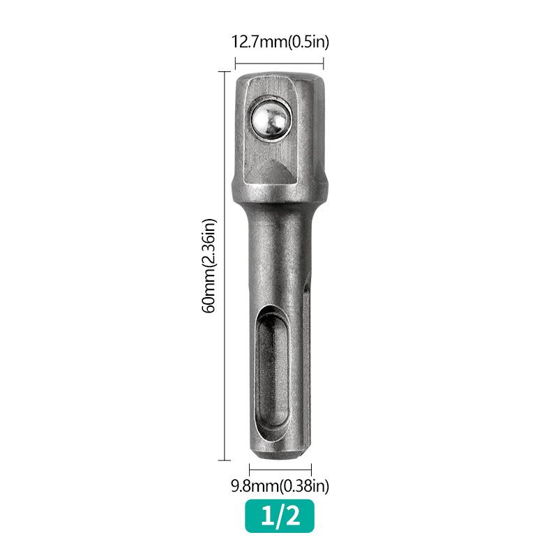 Electric Hammer Adapter: SDS Shank Screwdriver Bit & Impact Drill Chuck Sleeve.