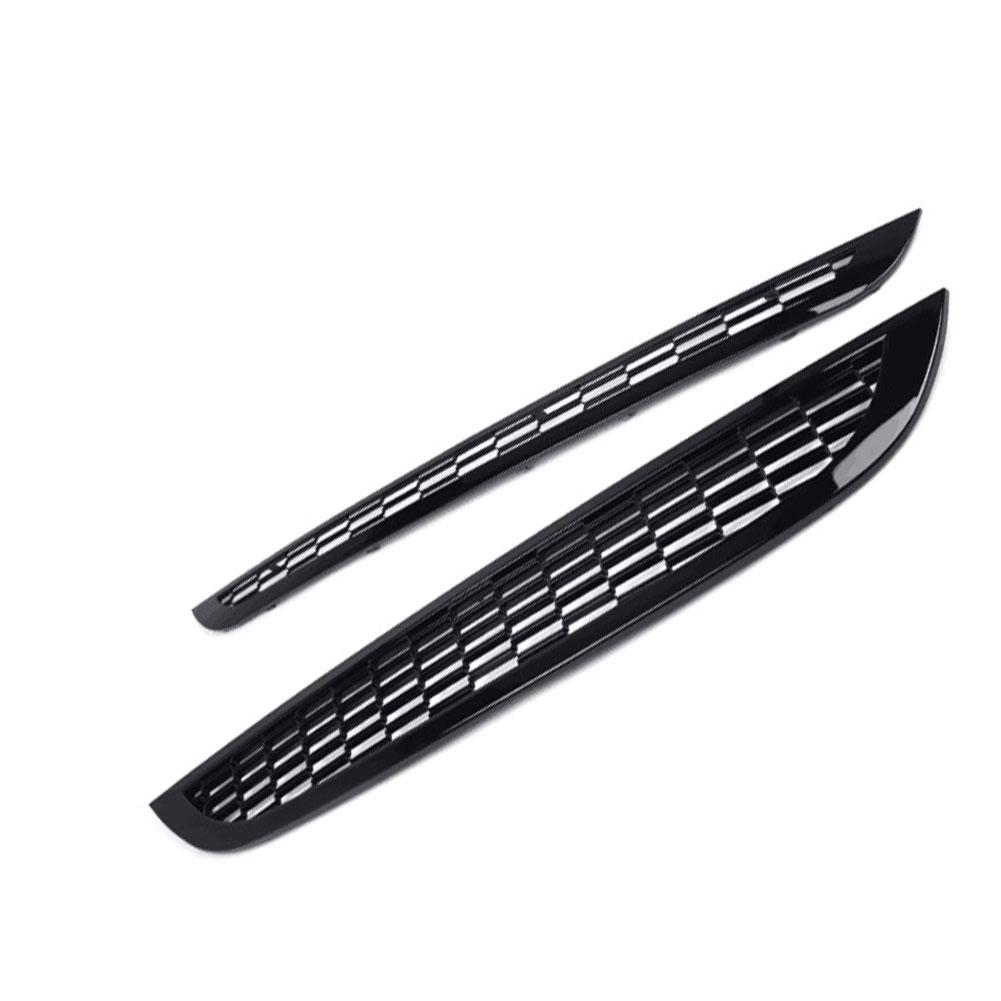 2Pcs Front Upper & Lower Grille Honeycomb Mesh Grille Cover Compatible With MINI One&COOPER R50 R52 R53 51137026202 51137133847 lzkpf00