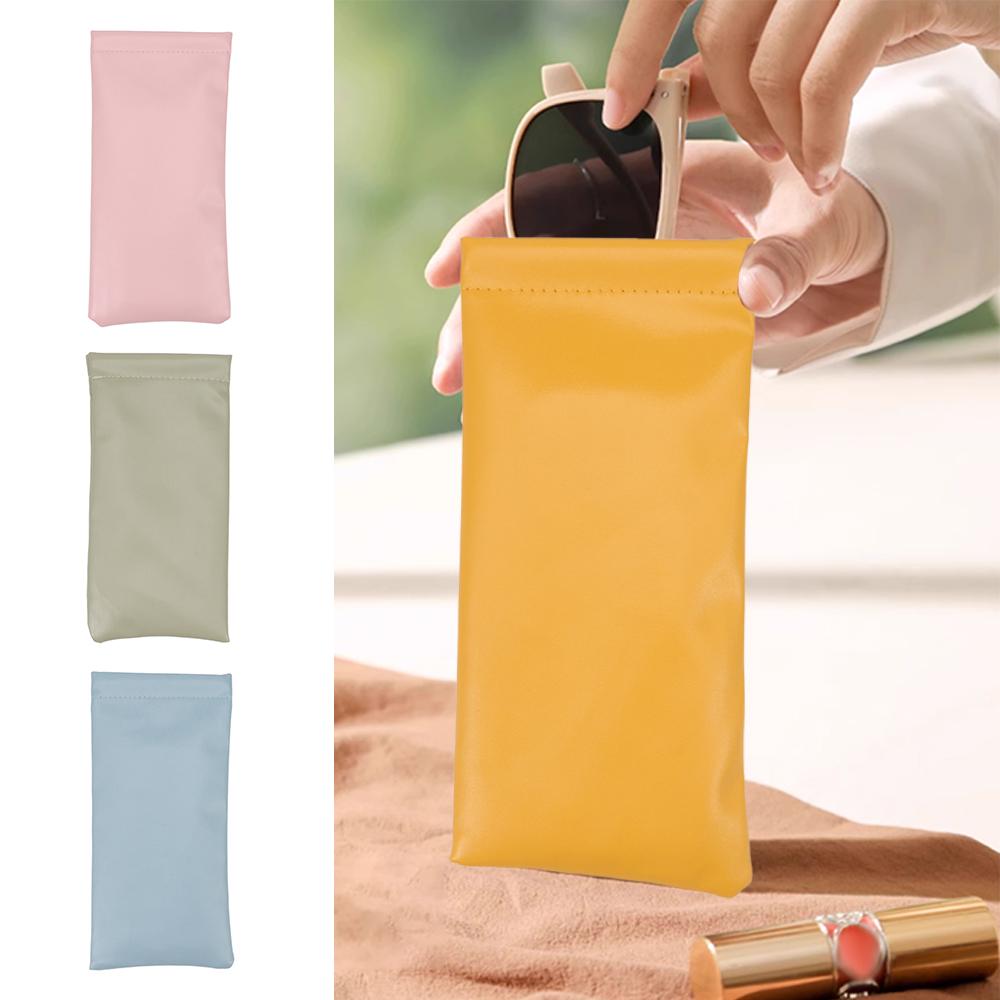 Soft Leather Eyewear Storage Bags PU Waterproof Bag Case Gifts Sun Glasses Pouch