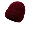 Pure wool knitted hat men's wool hat outdoor ear protector head warm the elderly cold hat men ski hat men