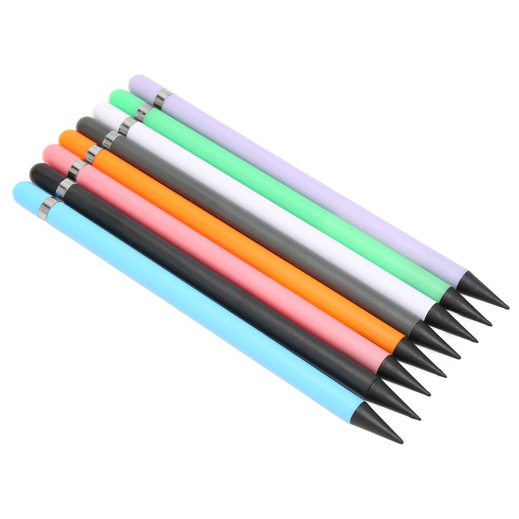 8 Pcs Carbon Plastic Pencil Student Drawing Calligraphy Pencil Sign Pen Stylus Pen